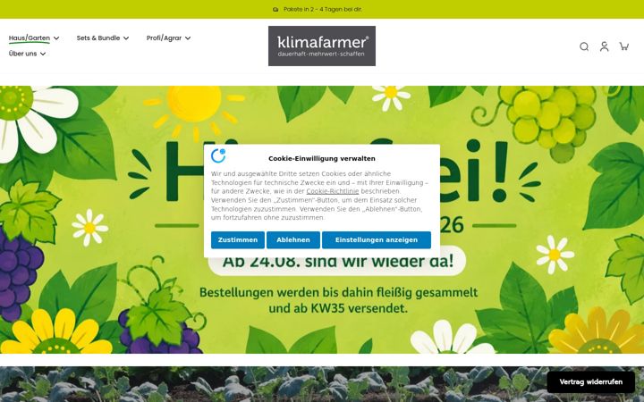 Screenshot of klimafarmer.de