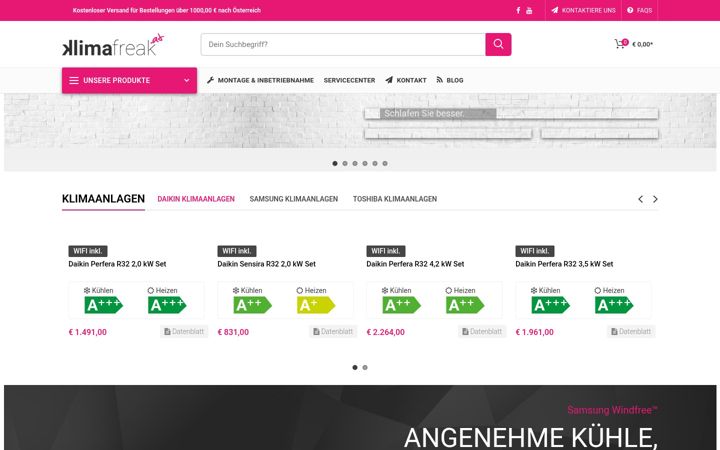 Screenshot of klimafreak.at