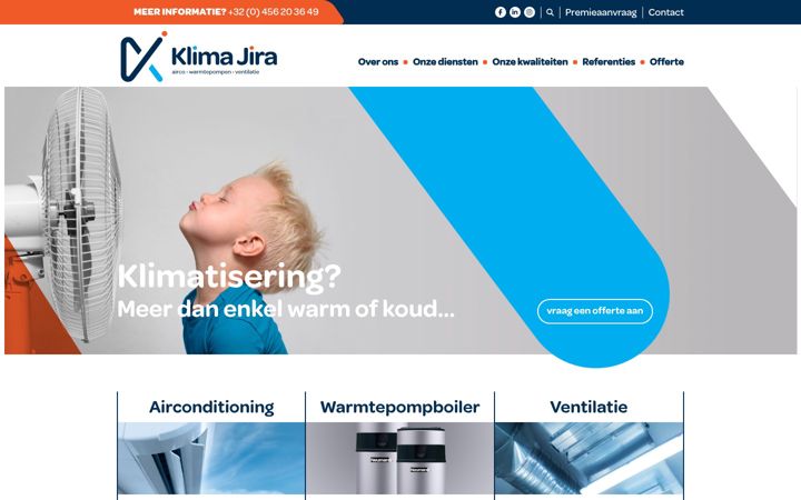 Screenshot of klimajira.be