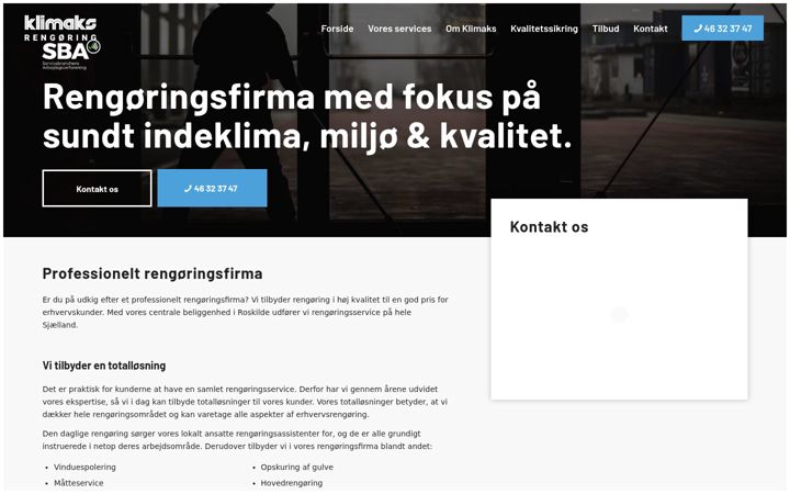 Screenshot of klimaks.dk