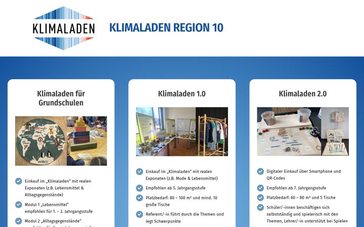 Screenshot of klimaladen-region10.de
