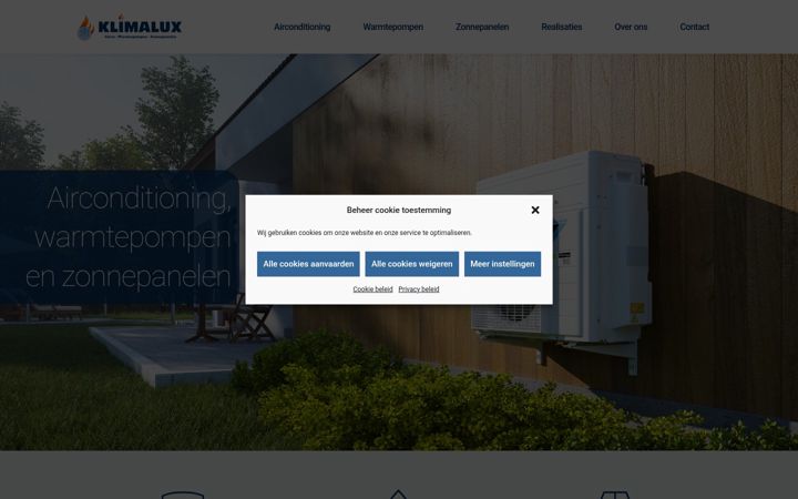 Screenshot of klimalux.be