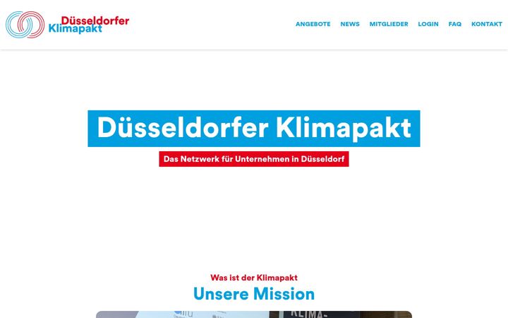 Screenshot of klimapakt-duesseldorf.de