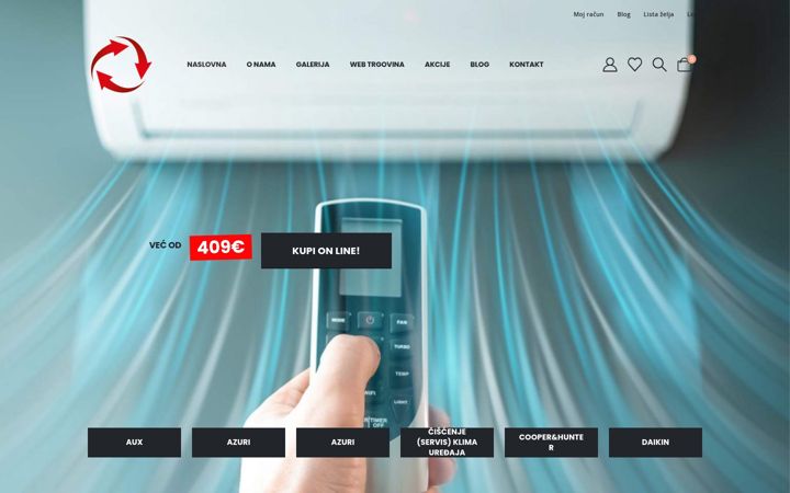 Screenshot of klimaperis.hr