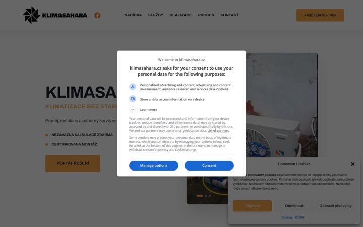 Screenshot of klimasahara.cz