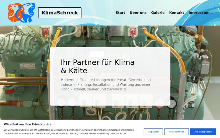Screenshot of klimaschreck.ch