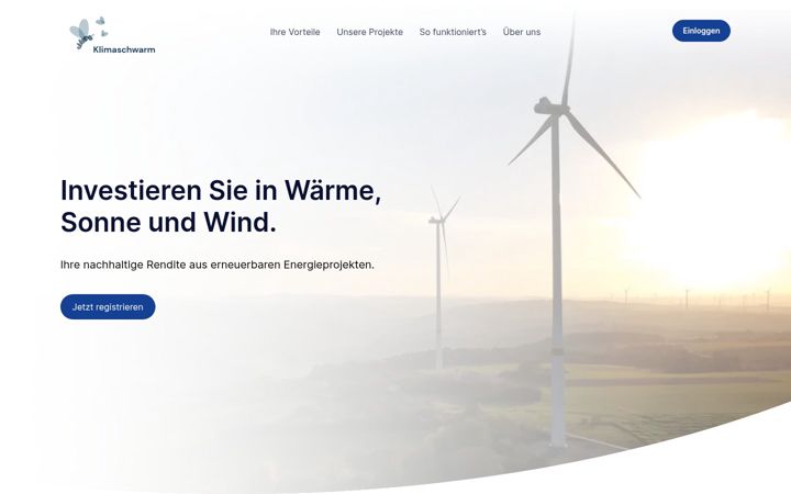 Screenshot of klimaschwarm.de
