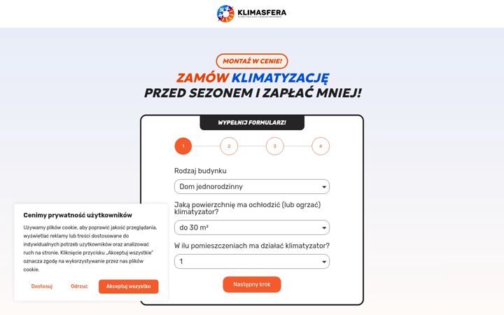 Screenshot of klimasfera.com