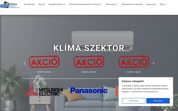 Screenshot of klimaszektor.com
