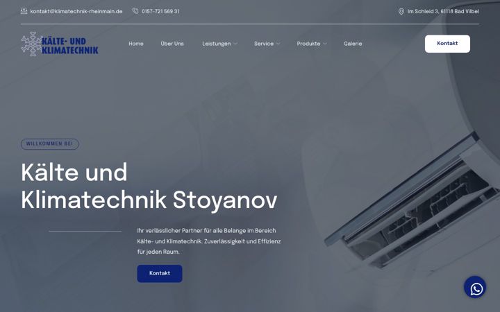 Screenshot of klimatechnik-rheinmain.de