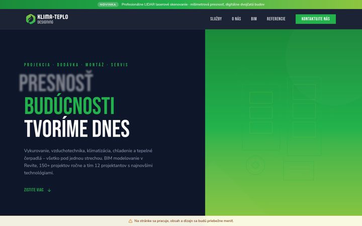 Screenshot of klimateplo.sk
