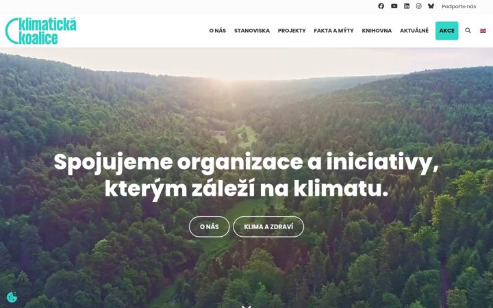 Screenshot of klimatickakoalice.cz