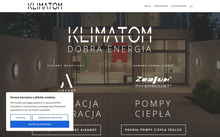 Screenshot of klimatom.com