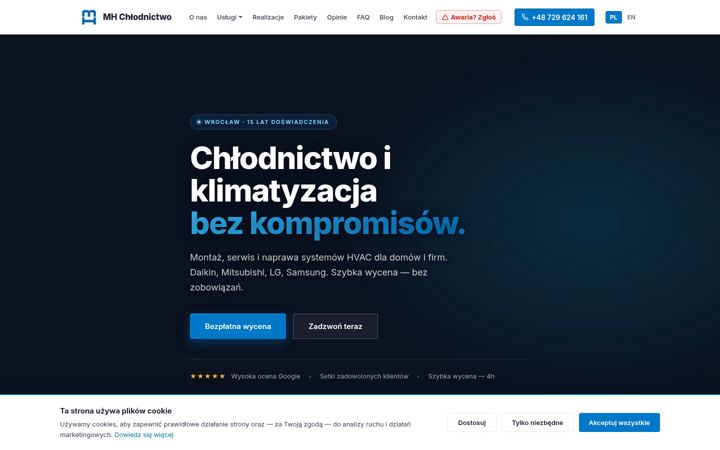 Screenshot of klimatyzacja24h.pl