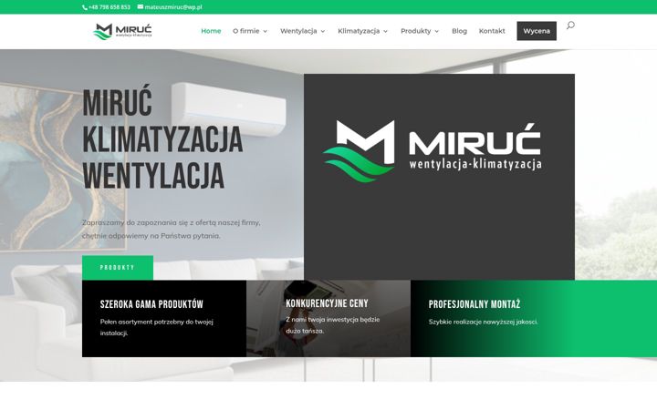 Screenshot of klimatyzacjamiruc.pl