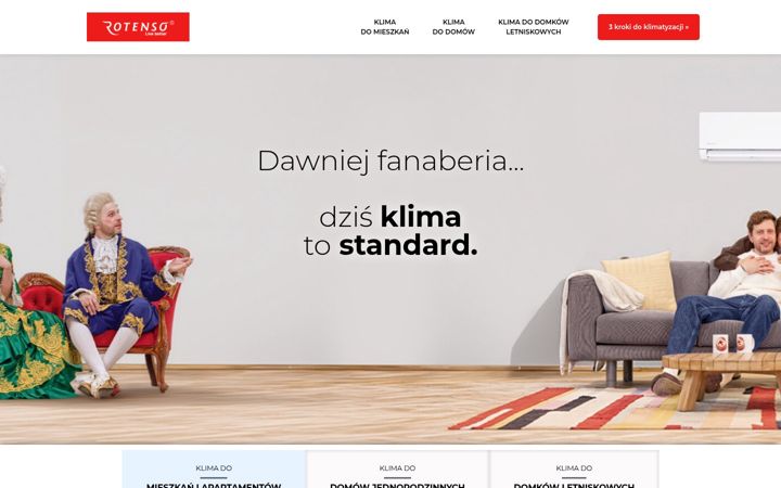 Skærmbillede af klimatyzacjatostandard.pl
