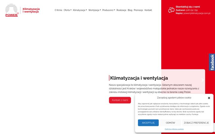 Screenshot of klimatyzacje.com.pl