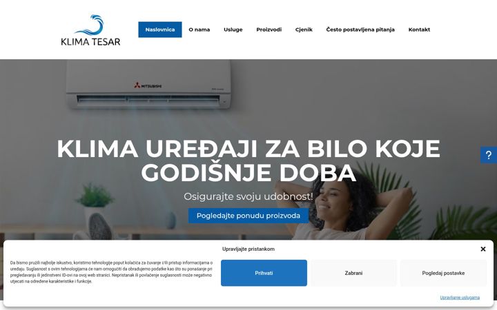 Screenshot of klimauredaji.com