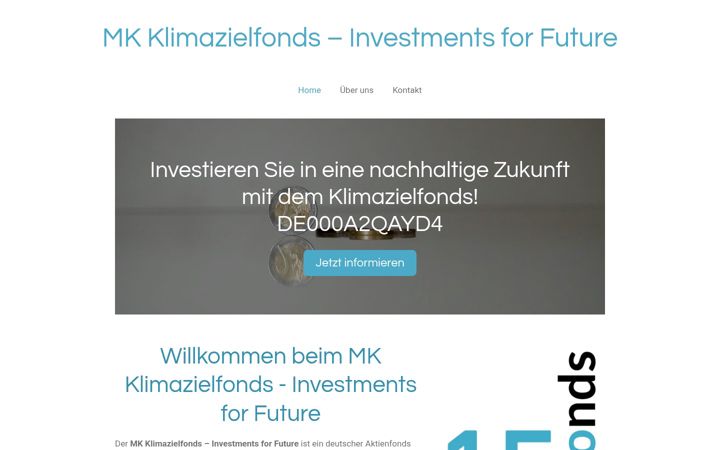 Screenshot of klimazielfonds.de