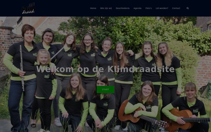 Screenshot of klimdraad.be