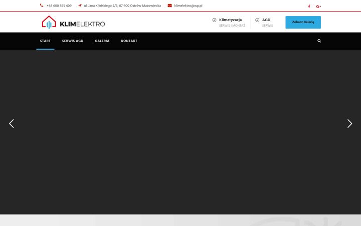 Screenshot of klimelektro.pl