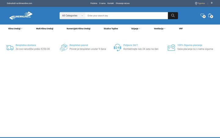 Screenshot of klimeonline.com