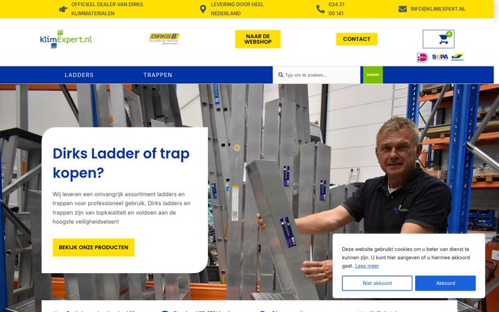 Screenshot of klimexpert.nl