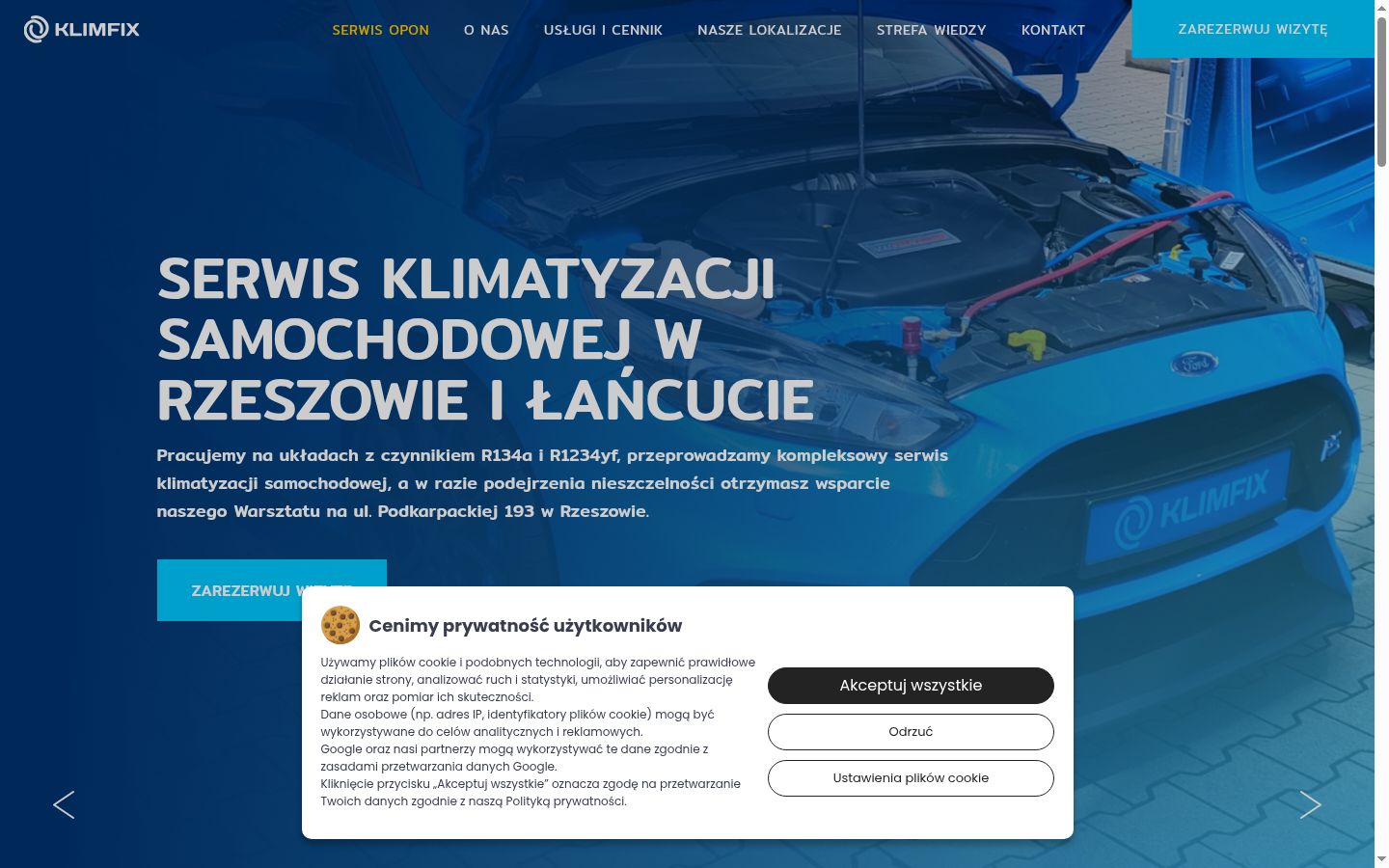 Képernyőkép a bármilyen interakció előtt megjelenő hozzájárulási bannerről