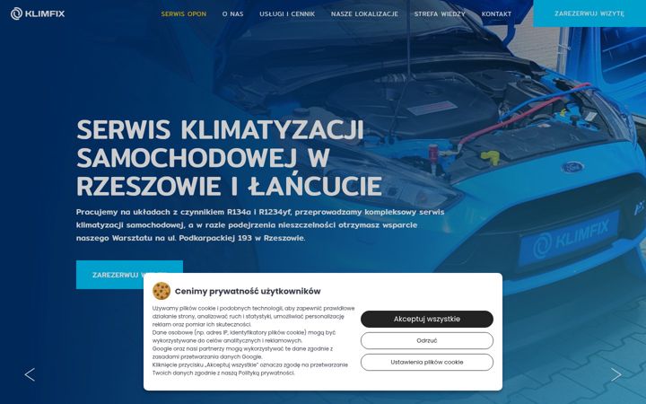 Screenshot of klimfix.pl