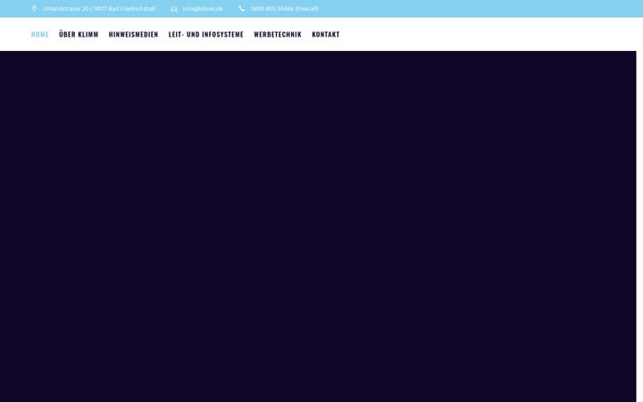 Screenshot of klimm.de
