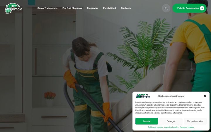 Screenshot of klimpio.com