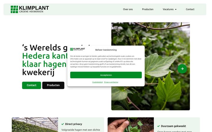Screenshot of klimplant.com