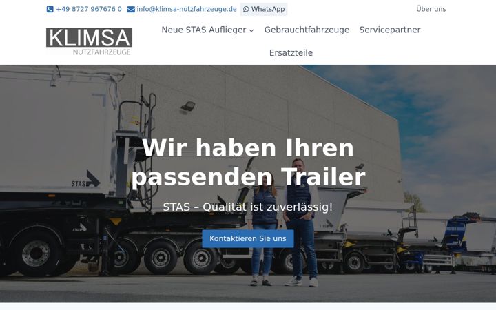 Screenshot of klimsa-nutzfahrzeuge.de