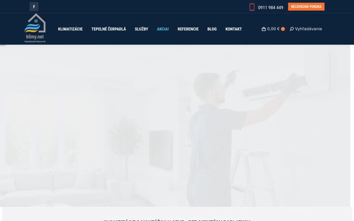 Screenshot of klimy.net