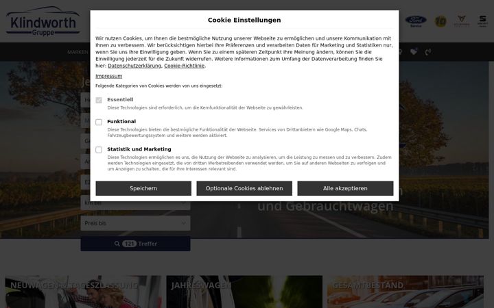 Screenshot of klindworth-gruppe.de