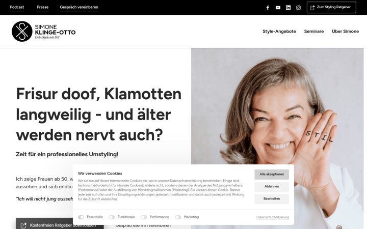Screenshot of klinge-otto.de