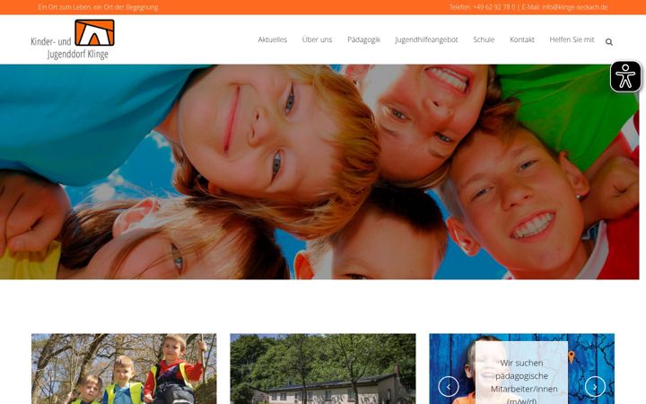 Screenshot of klinge-seckach.de