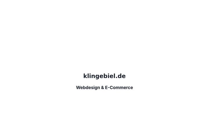 Screenshot of klingebiel.de