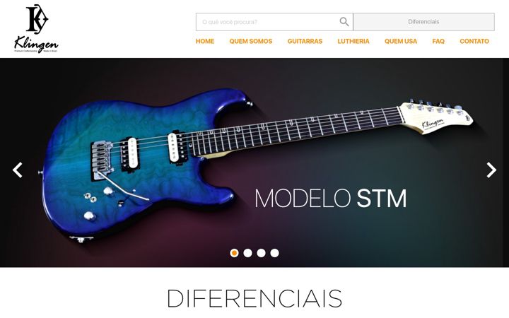 Screenshot of klingen.com.br