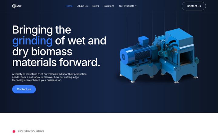 Screenshot of klingmill.se