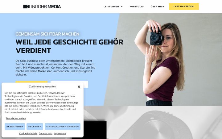 Screenshot of klingohr-media.de