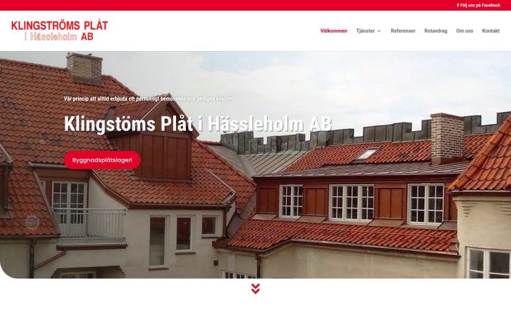 Screenshot of klingstromsplat.se