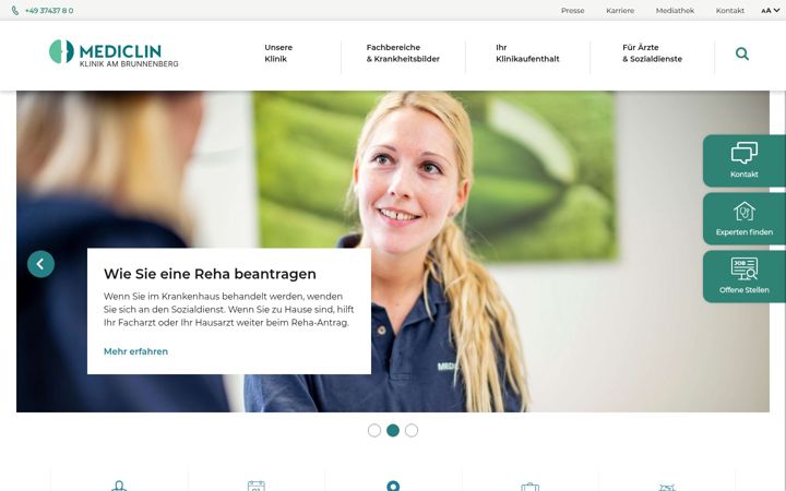 Screenshot of klinik-am-brunnenberg.de