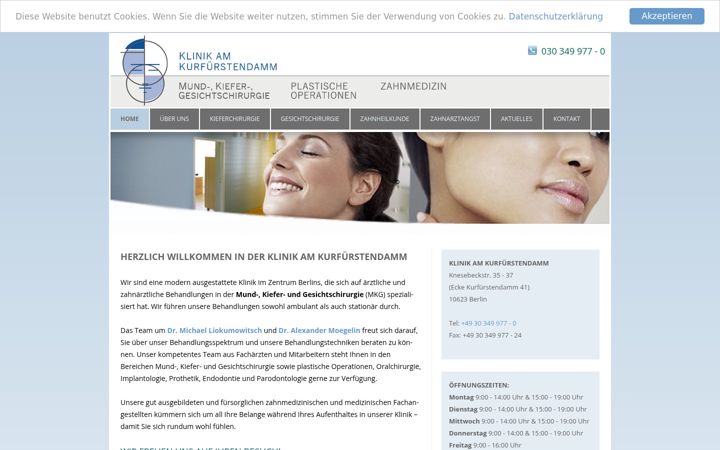 Screenshot of klinik-am-kurfuerstendamm.de