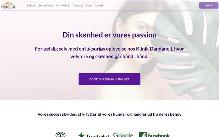 Screenshot of klinik-dandanell.dk