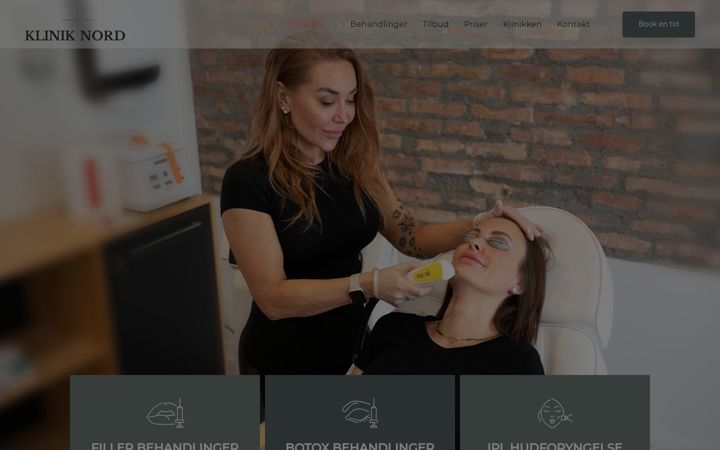 Screenshot of klinik-nord.dk
