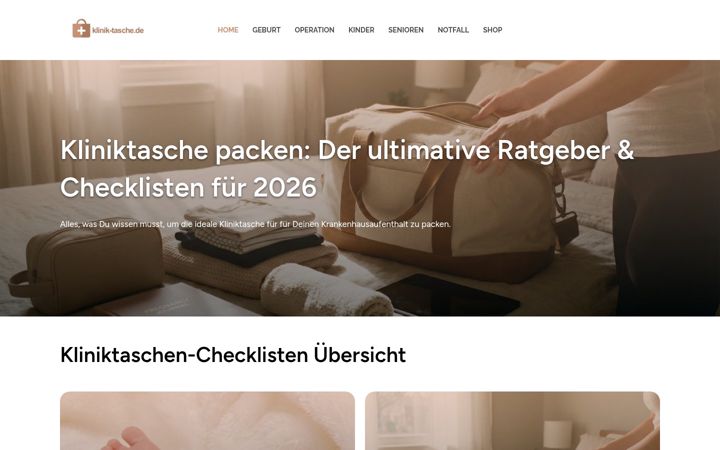 Screenshot of klinik-tasche.de