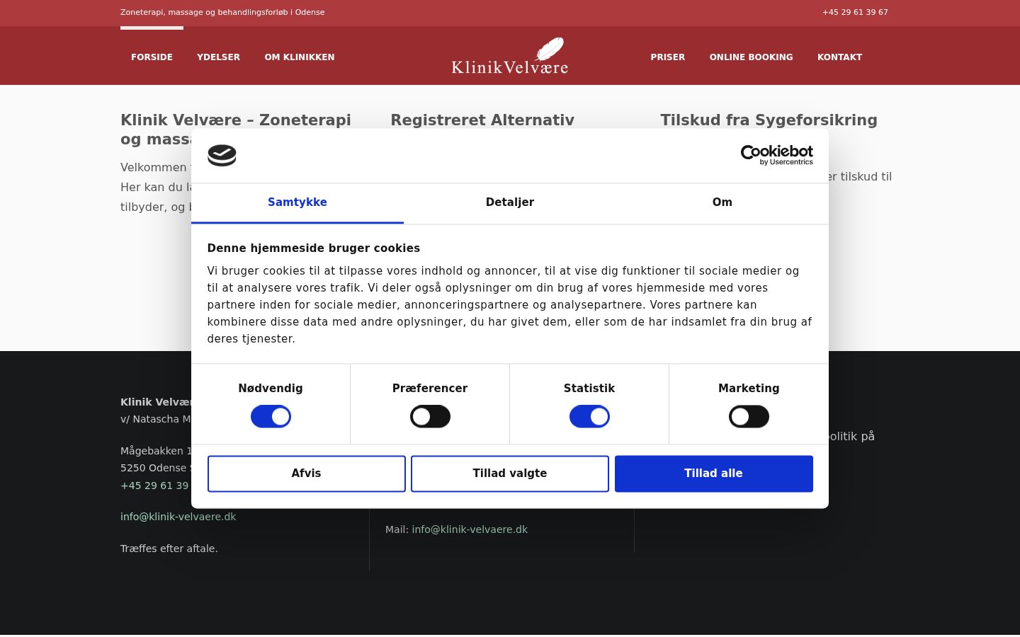 Ekrānuzņēmums ar piekrišanas baneri, kas tika rādīts pirms jebkādas mijiedarbības