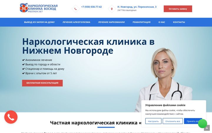 Screenshot of klinika52.ru