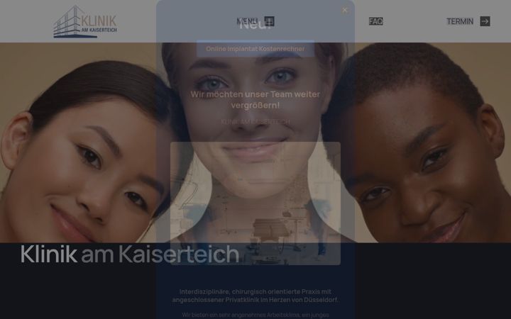 Screenshot of klinikamkaiserteich.de